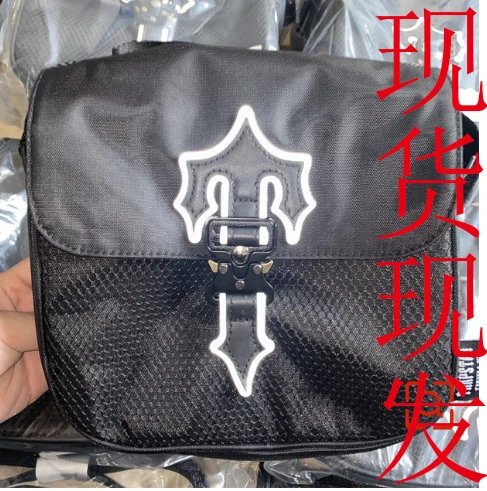 Trapstar Bag European and American Street Trends Shoulder Bag Couple's Same Sports Messenger Bag British All-Matching Messenger Bag