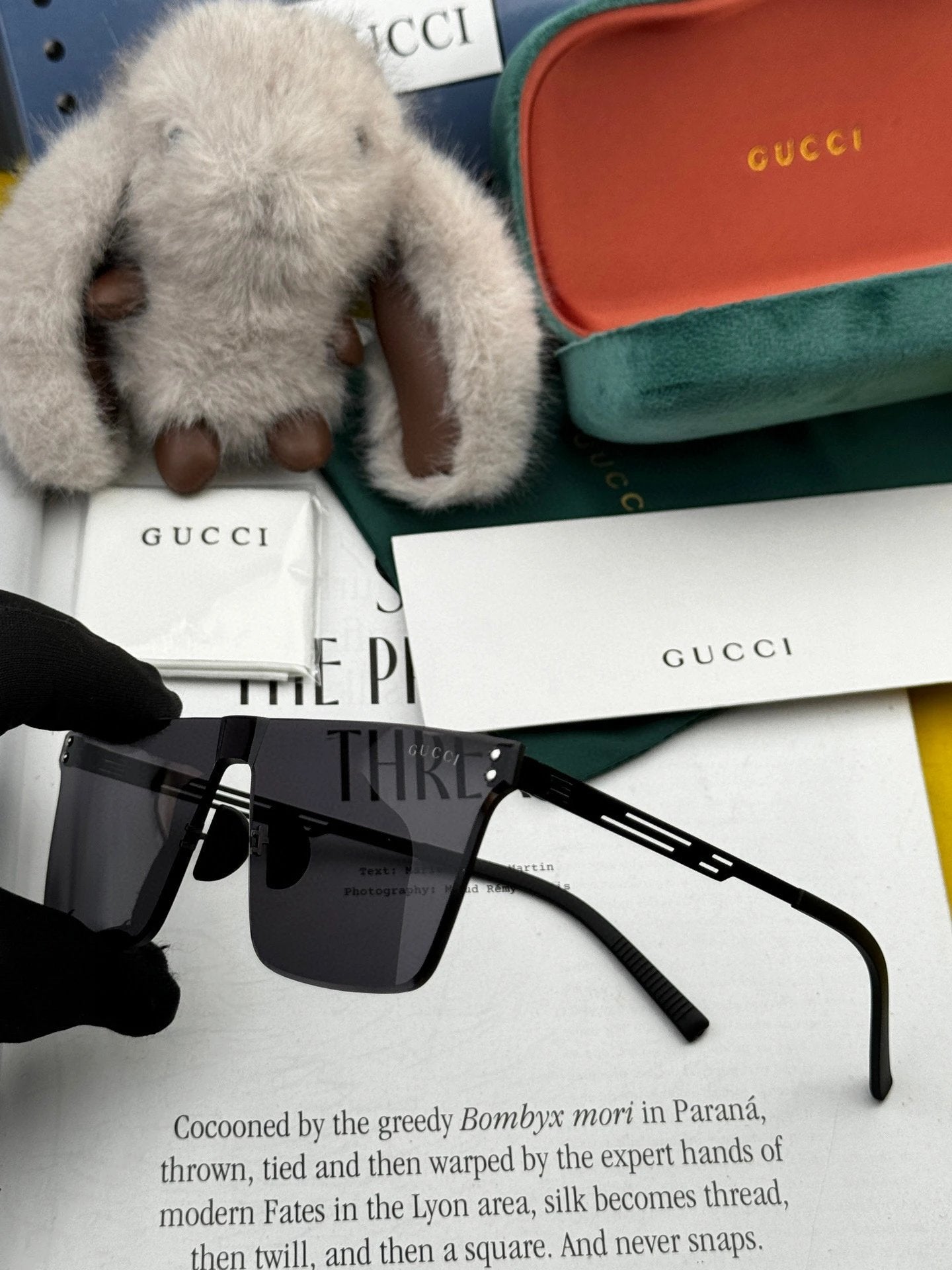 Gucci Sunglasses Sun ip Plated Sunglasses Slimming No Degree Driving Beach Fishing Unisex Couple Same Style UV Protection25ss New Sports Casual Versatile