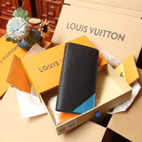 Louis Vuitton LV Wallets/Clutches Top version 【Look for Picture Details：**Original Order Taiwan Goods】M30980Dark Blue Full Leather the Suit Wallet Series BRAZZA Wallet Men's Wallet