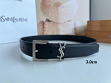 YSL Belt Top version High Quality Belt Female First Layer Cow Leather Belt2.03.0Women's Belt Calfskin High-Grade Pure Leather Belt Men and Women Business Casual Belt Belt Women's Belt