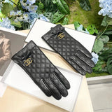 Chanel Gloves Casual Leather Gloves with Packaging for Women✨2024New Exclusive First Touch Screen Gloves【Original Quality】Official Network Synchronization Ladies New High-End Sheepskin Gloves