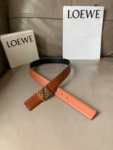 LOEWE Belt Top version Belt Genuine Cattlehide Leather Surface Original Single Original Single Double-Sided First Layer Original Cowhide3.2Women's Belt Man's Belt Men's Belt Business Casual Pants Belt Women's Business Casual Belt Belt Women's High-End Bel