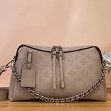 Louis Vuitton LV Women's Bag Top version 【Original Leather】New Hollow out MahinaHandItAll Small Size Handbags Women's Bag Shoulder Bag Crossbody Bag Underarm Bag Handbag M24255M24114
