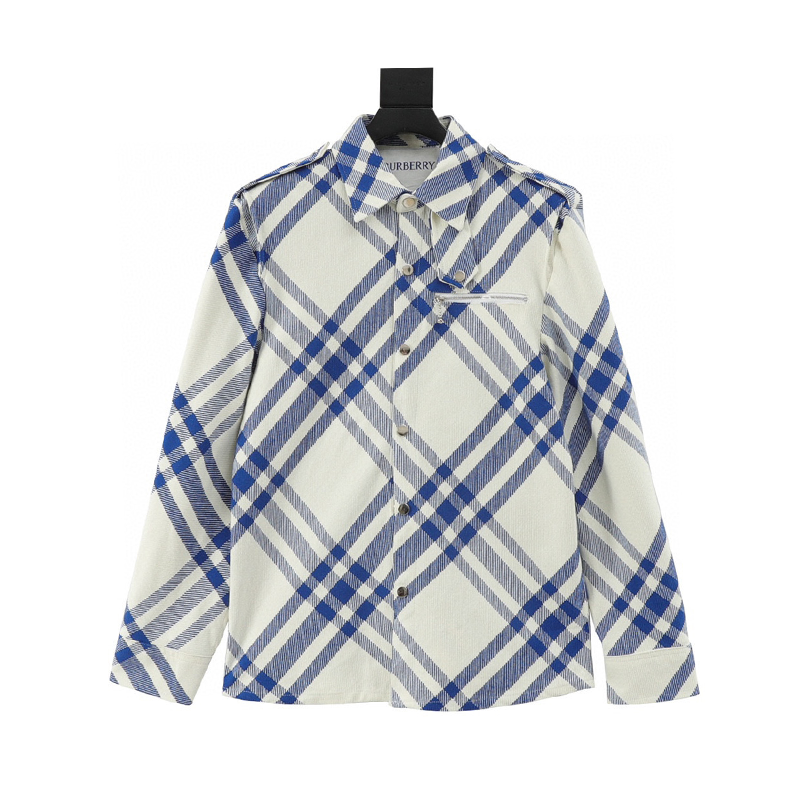 Burberry Jackets Plaid Striped Plaid Classic Coat for Men and Women