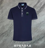 PRADA T-shirt Chest Letters logo Patch POLO Shirt Lapel Short Sleeve25ss New Unisex Commuter Short Sleeve Summer Loose Fit T Business Shirt Plus Size T-Shirt