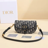 Dior Women's Bag Top version 【Maximum Version zp Level】New Bobby Classic Presbyopic Bag bobby Bobbi Saddle Bag bobbyeast-west Underarm Bag Selenodont Bag Moon Bag bobby Underarm Bag Shoulder Bag Crossbody Bag