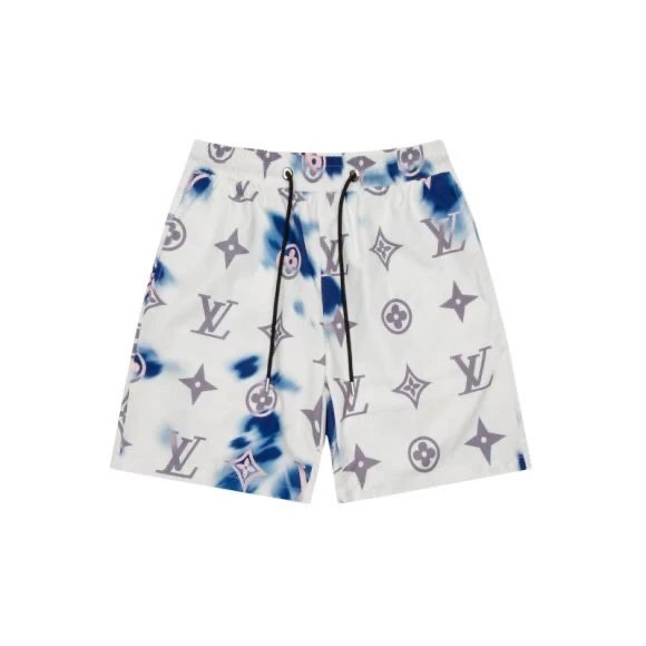 Louis Vuitton LV Shorts Full Print Rendering logo Beach Shorts Five-Point Shorts os Loose Quick-Dry Unisex Casual Trendy Brand Big Shorts25ss New Product5Pants