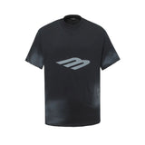 Balenciaga T-shirt Neymar's Same Style3M Handmade Paint Stained Style Round Neck Short Sleeve25ss New pure cotton T Unisex T-Shirt OS Loose Fit Base Shirt Top Half Sleeve T-Shirt
