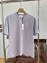 Amiri T-shirt Heart Embroidery on the Chest logo round Neck Short Sleeve25ss New Pure Cotton Unisex Style T T-shirt OS Loose Fit Base Shirt Top Half Sleeve T-Shirt