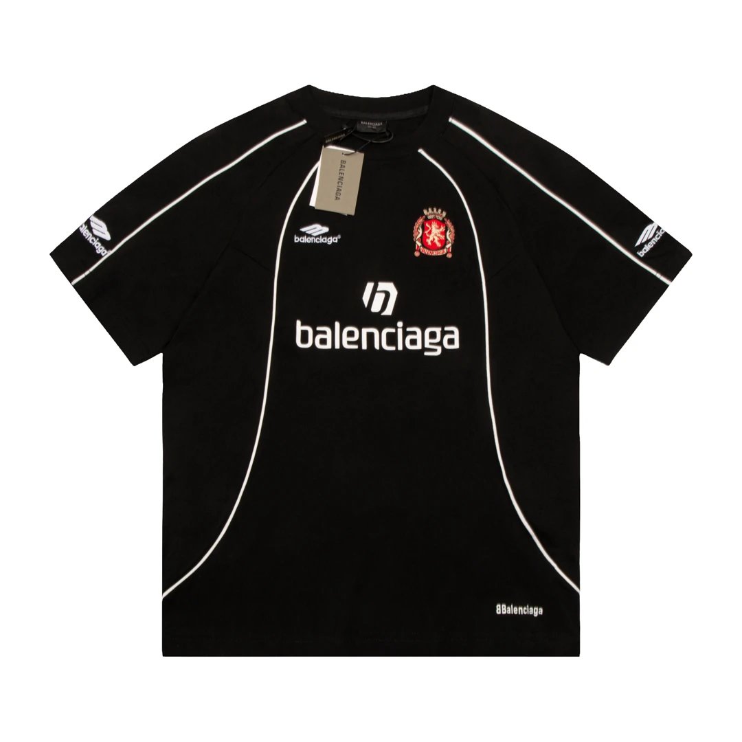 Balenciaga T-shirt Mamba10Round Neck Short Sleeve25ss New pure cotton T Unisex T-Shirt OS Drop Shoulder Style Base Shirt Top T-Shirt Half Sleeve