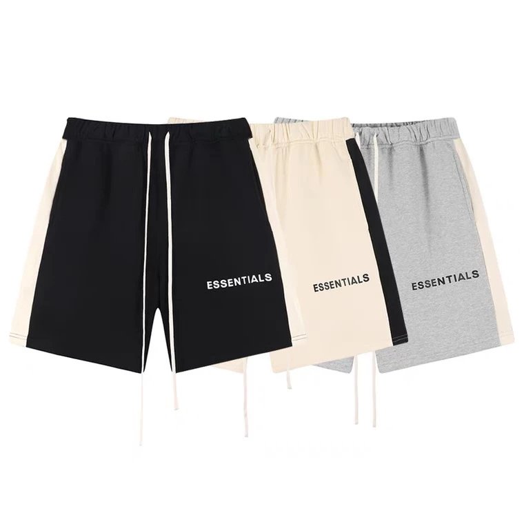 ESSENTIALS Shorts Top Version Fashion Brand Double Line Drawstring High Street Couple Five-Point Shorts