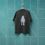 Louis Vuitton LV T-shirt Astronaut Print on the Chest logo round Neck Short Sleeve25ss New pure cotton T Unisex T-Shirt OS Drop Shoulder Loose Fit Base Shirt Top T-Shirt Short Sleeve