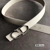 Dior Belt Top version Original Single Men and Women Universal Belt Width3.5cm Genuine Goods Quality Counter Full Set Packaging Original Leather Material Classic Presbyopic Full Printed Canvas Full Vertical Surface Calfskin Lychee Pattern Bottom Letter Buc