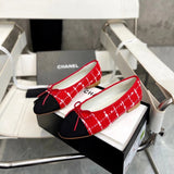 Chanel Shoes High Quality C Home Genuine Leather Sole……！
Wannian Classic All-Match Series Ballet Flat Shoes Luxury Classic Never Retreat～Material:Imported Mixed Lambskin/Imported Woolen
Inner Lining Plastic Footpad：Soft Sheepskin
SIZE:34-43