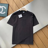 LOEWE T-shirt 3D Letter Embroidery on the Chest logo round Neck Short Sleeve25ss New pure cotton T Unisex T-Shirt OS Drop Shoulder Loose Fit Base Shirt Top T-Shirt Short Sleeve