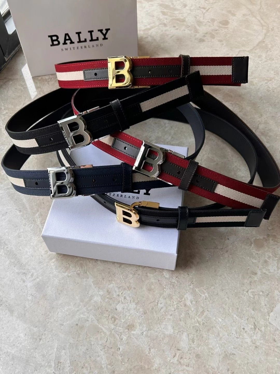 Bally Belt Top version Original Single Belt Counter New Men's Double-Sided Casual Business Belt Wide3.4cm Double-Sided Head Layer Cowhide Belt First Layer Cow Leather Belt Men and Women Business Casual Belt Belt Men's Leather Belt