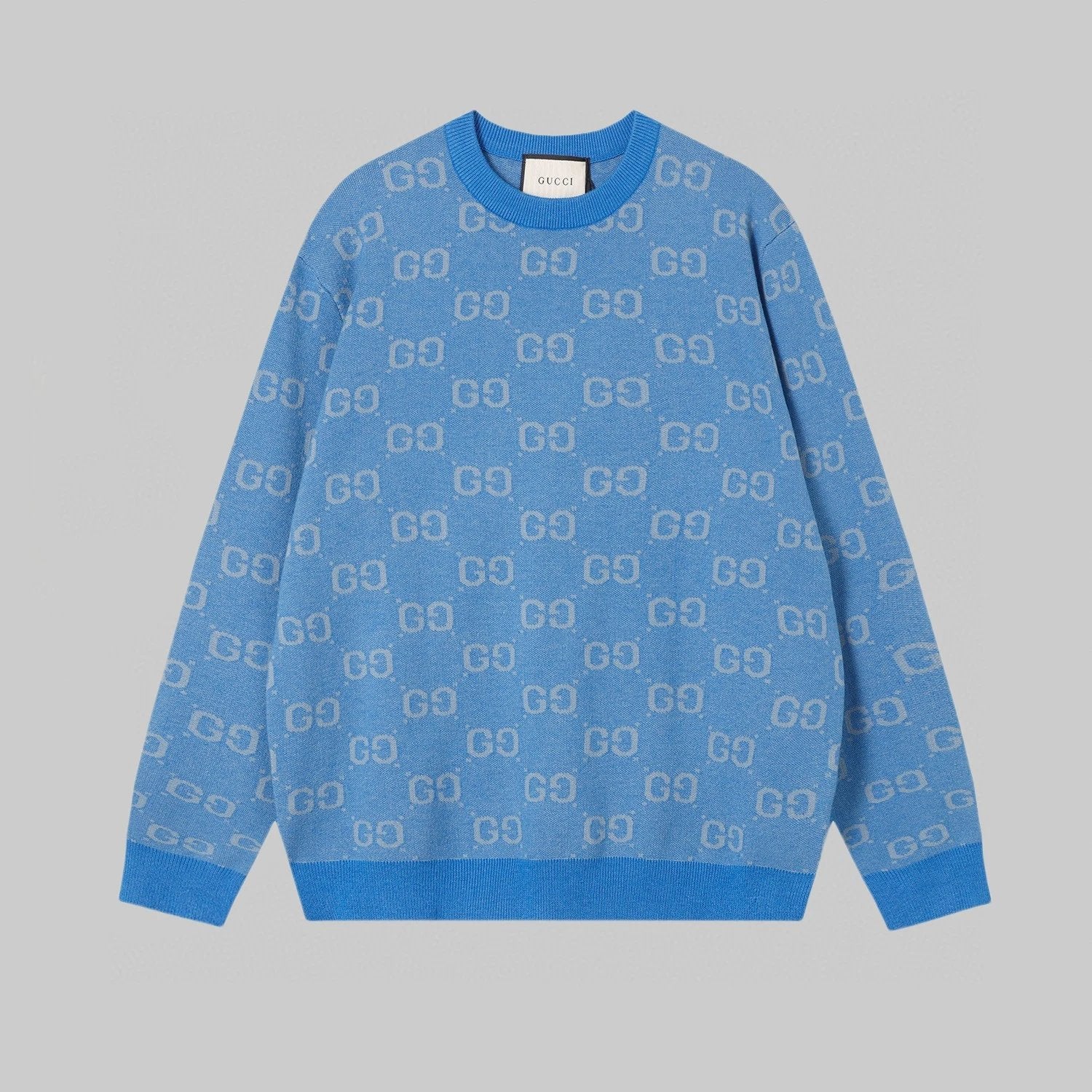 Gucci Sweater Double G Full logo Round Neck Sweater Knitwear Preppy Style Long Sleeve Pullover Unisex Thickened OS Loose Fit Top Versatile Casual Jacket Lazy Style