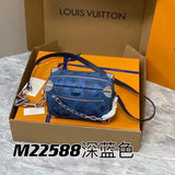 Louis Vuitton LV Women's Bag Top version 【Spot Goods】M22588Summer Limited Water Park Men's Box Bag MiniSoftTrunk Handbag Water Drop Bag Mini Suitcase Travel Bag Crossbody Bag Men's Bag