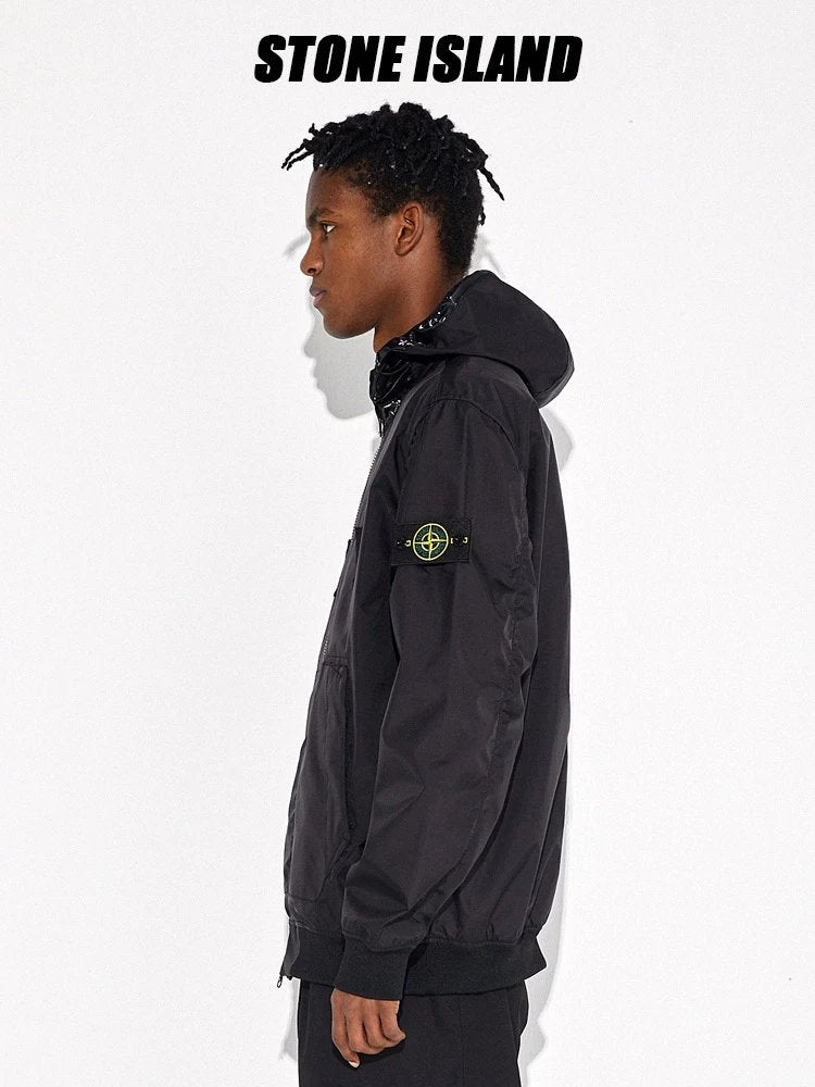 Stone Island Jackets Top Version Cuff LOGO Splicing Waterproof Windproof Outdoor Jacket Coat Men