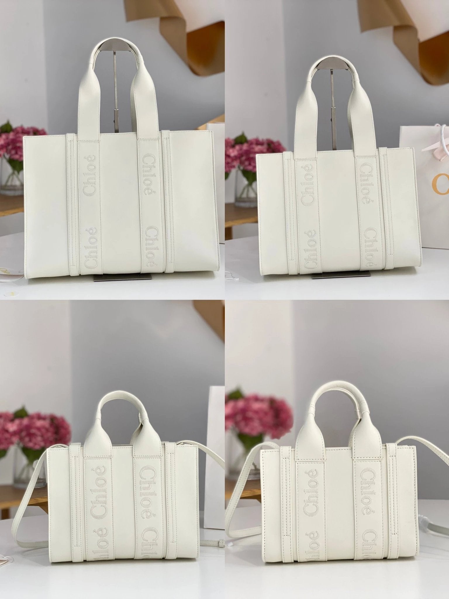 Chloe Bag Top version 【Premium Version】2023Early Spring New woody Tote Package Exclusive Counter Synchronization Woody Full Cowhide Shopping Bag Tote Bag Mummy Bag Large Shopping Bag Mini Small Crossbody Bag Handbag Shoulder Bag New Women's Bag mini Small