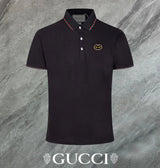 Gucci T-shirt Double-breasted G Letters logo Embroidery POLO Shirt Lapel Short Sleeve25ss New Unisex Summer Short Sleeve OS Loose T Business Half Sleeve Shirt Plus Size T-Shirt