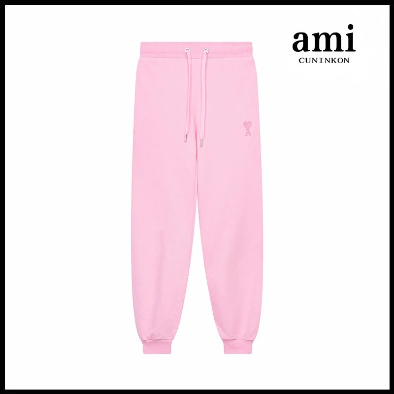 Ami Hoodie Ami Hoodie Couple Suit Classic Love Cotton Loose round Neck Raglan Hooded Sweater Leisure Tappered Trousers-CY