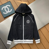 Gucci Hoodie 1921Series Hooded Zipper Cardigan Embroidered Large Terry Unisex Hoodie Sweatshirt Jacket Top Unisex Sports Casual OS Loose fit versatile style