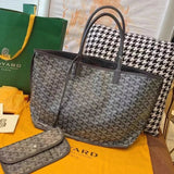 Goyard Bag Top version Tote Tote Bag Shopping Bag Mother and Child Bag Double-Sided Leather Double-Sided Available Handbag Shoulder Bag Underarm Women's Bag