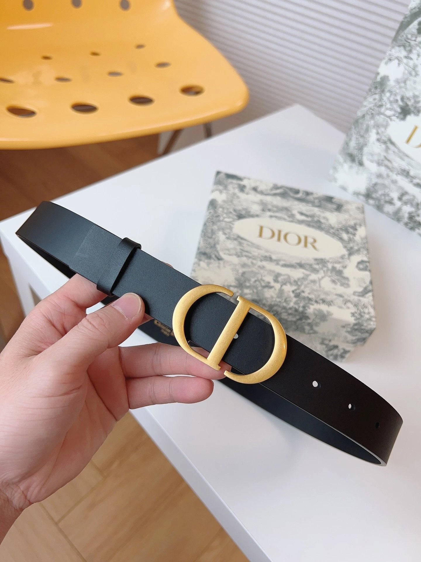 Dior Belt Top version Original Order Belt Genuine Cattlehide Leather Surface Belt Women's Belt Double-Sided Head Layer Cowhide Universal Business Women's Belt Female Business Casual Belt Belt Ladies High-End Belt Cool Belt Female