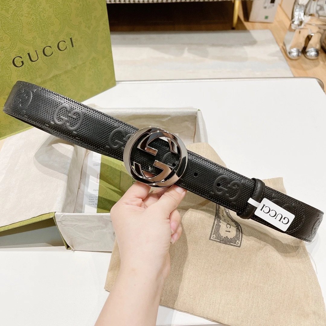 Gucci Belt Top version 4.0cm Men's and Women's Classic Belt Casual Fashion Belt Imported from Italy Cowhide Leather Pairs g Belt Ancient Home g Jiaguqi Guqi Pant Belt Man's Belt Pants Belt Men's Leather Belt Buckle Light Luxury Business Youth Leisure Birt