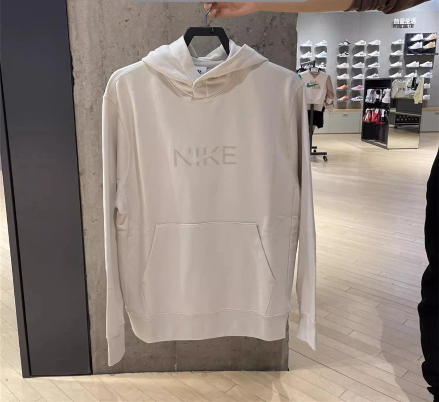 Nike Men's and Women's Spring New Sports Casual Hooded Pullover Knitted Pure Cotton Breathable Warm Long Sleeves