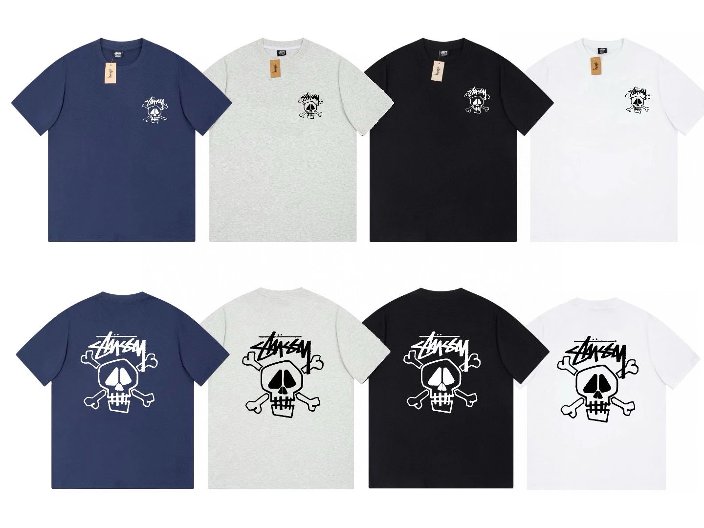 Stussy T-shirt Top Version European and American Fashion Brand Short Sleeve T T-shirt Classic Printed Loose Version Men and Women Couple Casual Half Sleeve