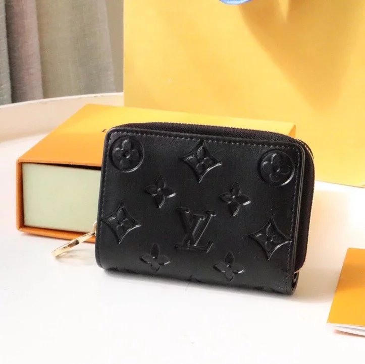 Louis Vuitton LV Wallets/Clutches Top version Original New Women's Coin Purse Series Wallet Short Wallet