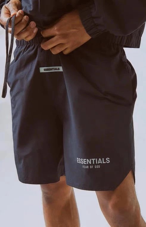 ESSENTIALS Shorts Top Version Double Line Thin3M Reflective Laser Casual Shorts High Street Fashion Pants