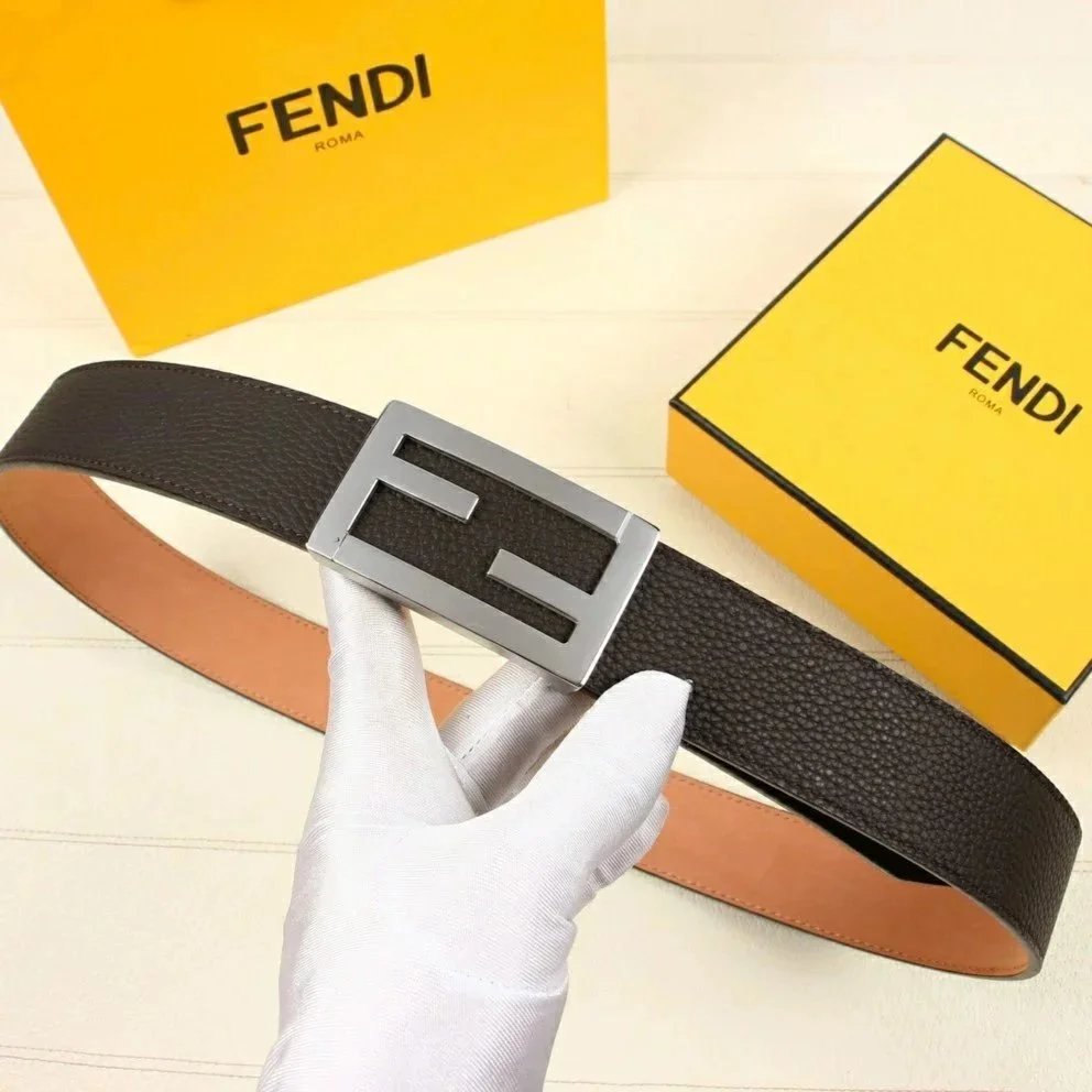 FENDI Belt Top version New Belt Men's Genuine Leather Business Monster Belt