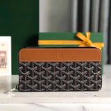 Goyard Bag Top version 【Super Original Leather】New Product MATIGNON Long Zip Wallet Handbag Card Holder Card Holder Contains12One Card Slot、Central Zipper Pocket and Two Large Storage Compartments、Cards Can Be Placed、Paper note、Coins and Other Daily Docum