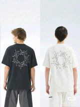 Arc'teryx T-shirt Round Bird Pattern Print on the Back logo round Neck Short Sleeve25ss New Pure Cotton Unisex Style T T-shirt OS Loose Fit Base Shirt Half Sleeve T-Shirt Top Half Sleeve