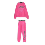 Sp5der Hoodie Fashion Brand Fall Winter Fashion Hooded Sweater Set Sweatpants