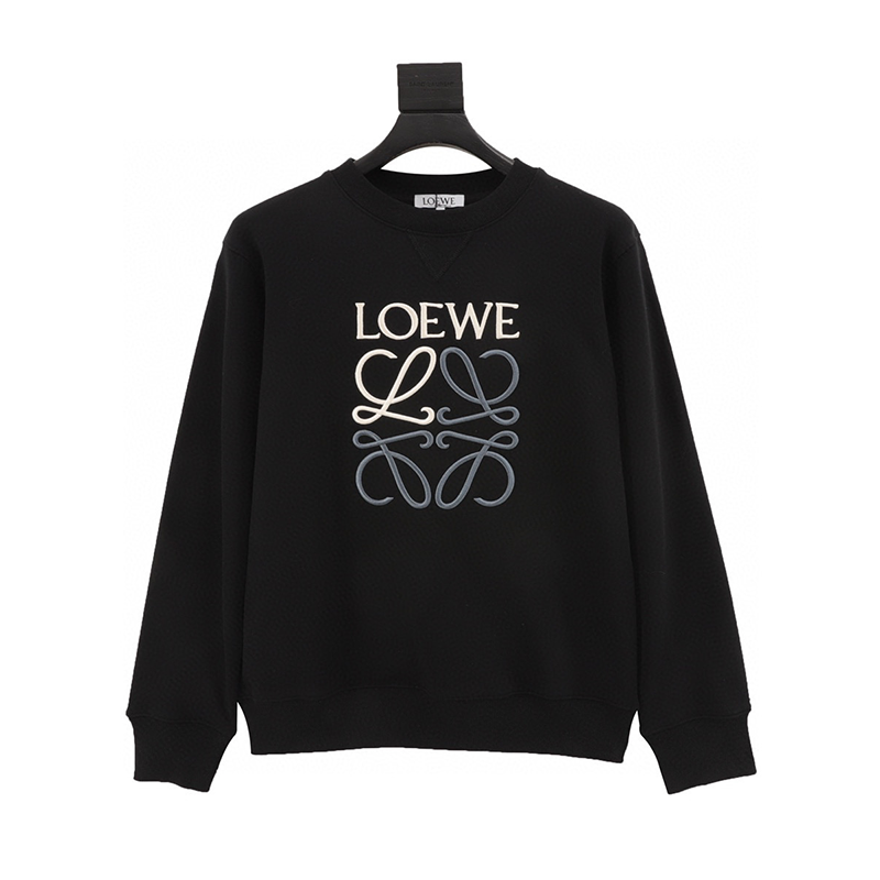 LOEWE Hoodie Classic logo Three-Dimensional Embroidered Sweater Men and Women Same Style