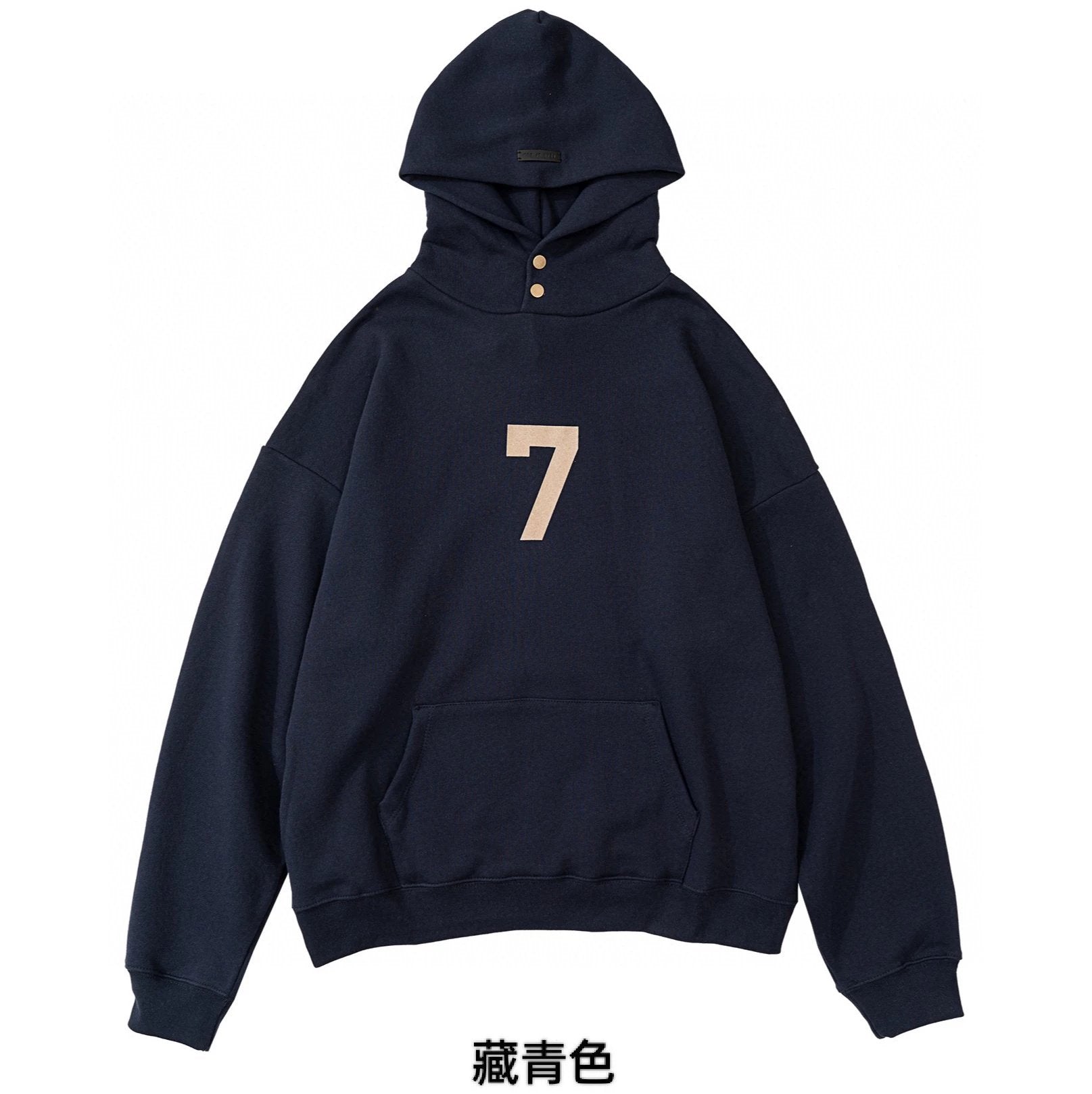 ESSENTIALS Hoodie Top Version Mainline Season 7 ABC Flocking Hooded Sweater High Street7th Trendy Hoodie Men