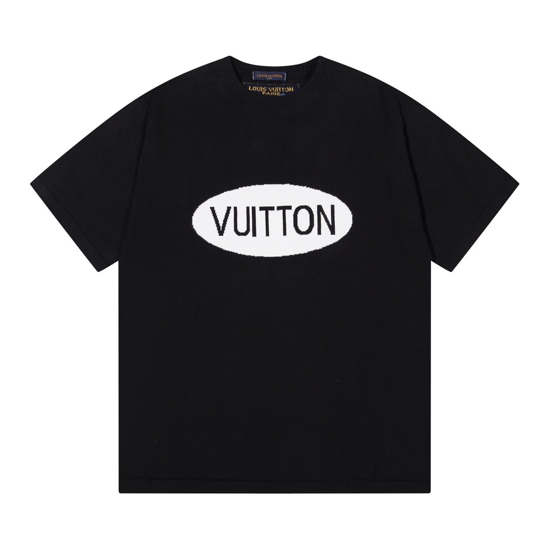 Louis Vuitton LV T-shirt Chest Letter Print logo round Neck Short Sleeve25ss New pure cotton T Unisex T-Shirt OS Drop Shoulder Loose Fit Base Shirt Top T-Shirt Short Sleeve