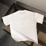 PRADA T-shirt Fully covered3D Hidden Pattern Embossed 3D Relief logo round Neck Short Sleeve25ss New pure cotton T Unisex T-Shirt OS Loose Fit Base Shirt Top Half Sleeve T-Shirt