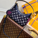 Louis Vuitton LV Women's Bag Top version 22New Inspection-Free Version M46002Black M46099Milky White M46112Gray Embossed M46091BAGATELLE Women's Moon Bag Croissant Handbag Backpack Shoulder Bag Messenger Bag Women's Underarm Bag Baguette Bag Women's Bag
