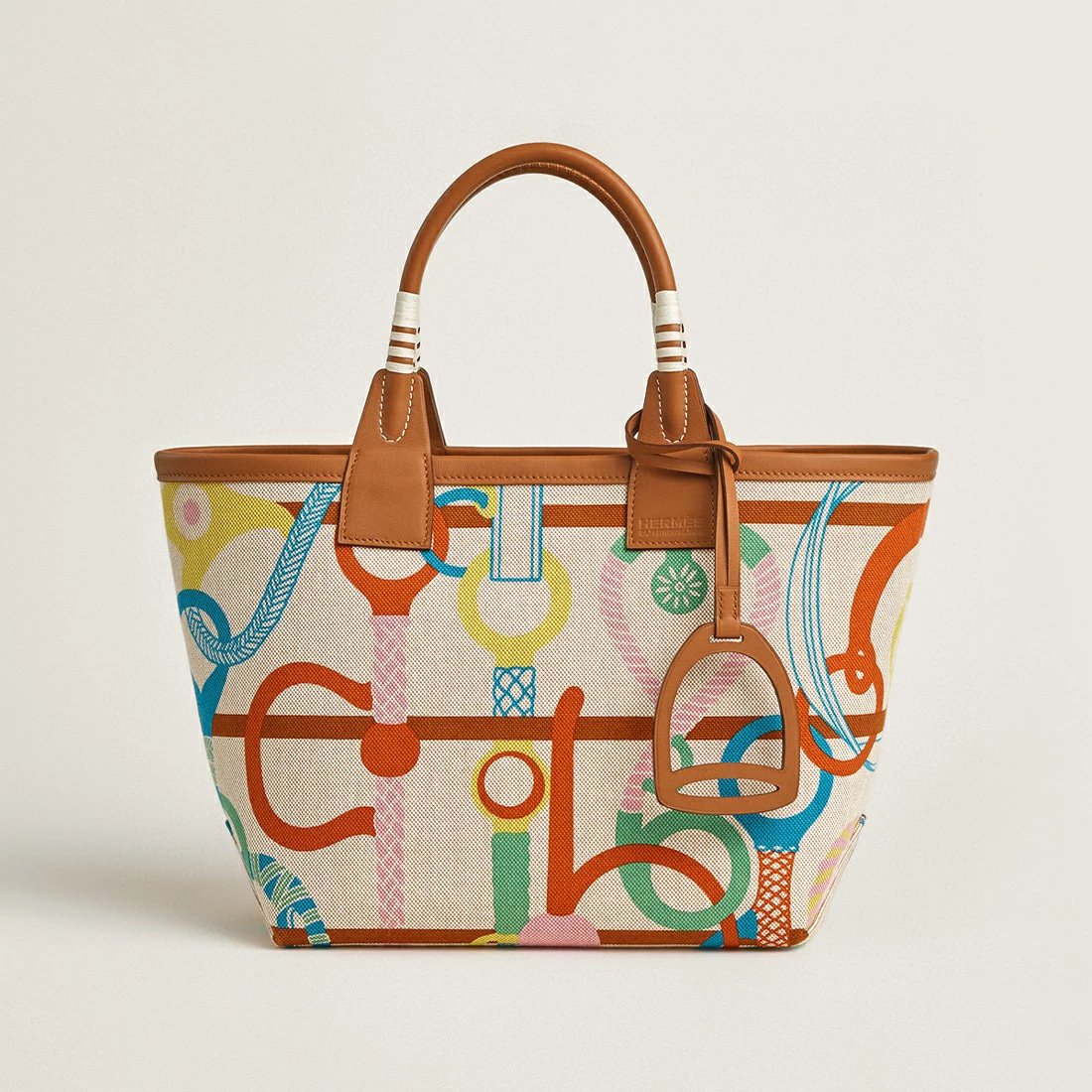 Hermes women's bag Top version New Canvas Bag Steeple25Pure Hand Production23New Steeple25Handbag Canvas Handbag