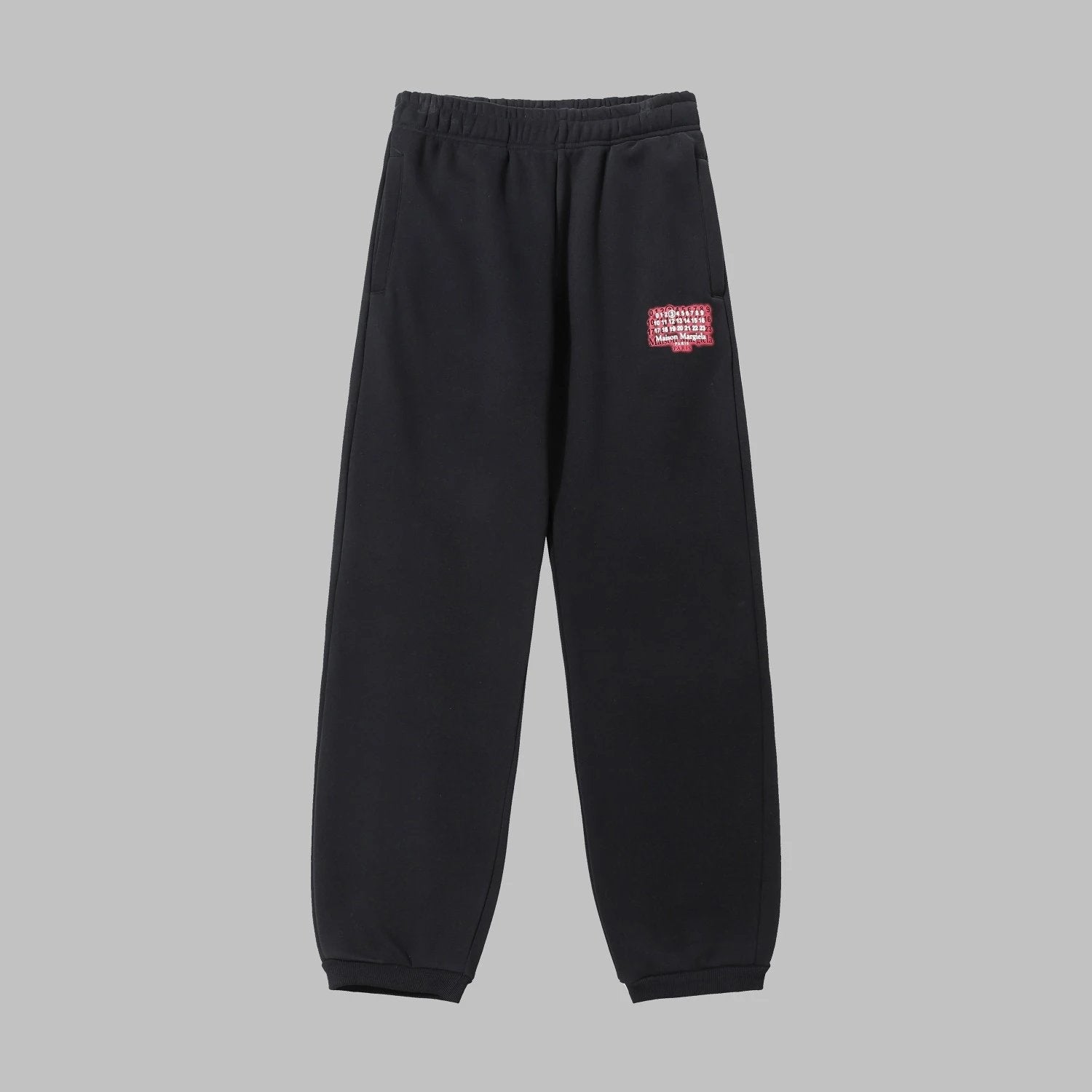 Maison Margiela Sweatpants Fleece-Lined Thickened Foam Printed Pattern Jogger Sweatpants Autumn Unisex Pure Cotton Long Pants Drawstring Winter Loose Plus Size Casual Pants