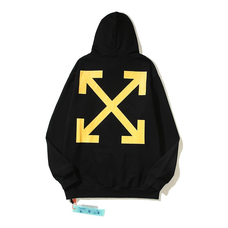 OFF-White Hoodie Cotton Terry Pullover Hoodie Loose Sweater-CY