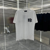 Balenciaga T-shirt Double Back B Embroidery logo round Neck Short Sleeve25ss New Pure Cotton Unisex Style T Casual T-Shirt Base Layer Shirt OS Drop Shoulder Loose Fit Half Sleeve Top Plus Size