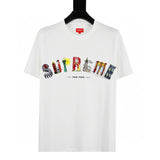 Supreme T-shirt Top Version Cashew Short Sleeve T T-shirt Men's Summer Trendy Women's New Loose Half-Sleeve Top Cotton Official Website Flagship