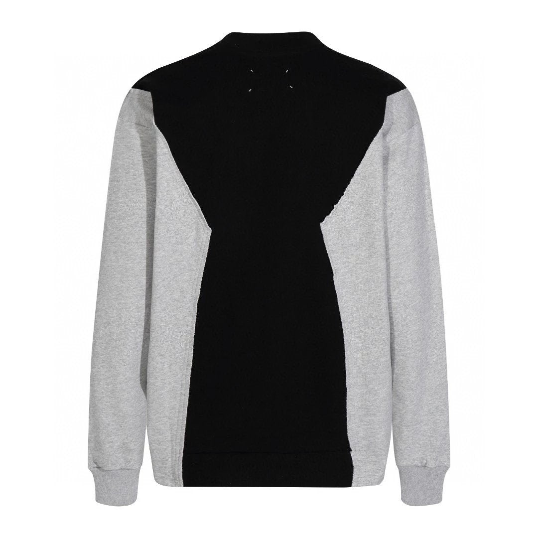 Maison Margiela Hoodie Top Version Style New Embroidery Letter Splicing Loose round Neck Sweater for Men and Women