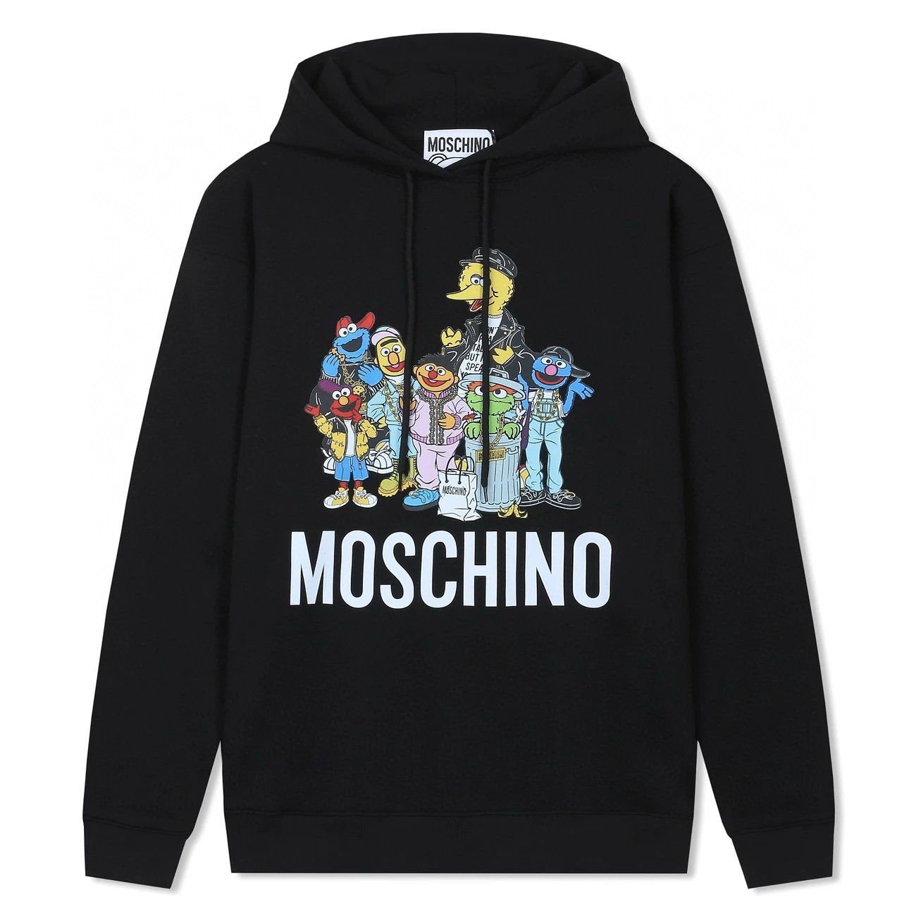 Moschino Hoodie Top Version Counter Same Style Heavy New Casual Hooded Sweater Versatile Loose Hoodie Trendy Pure Cotton